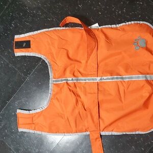 SOLD Warm Dog coat with reflector stripes